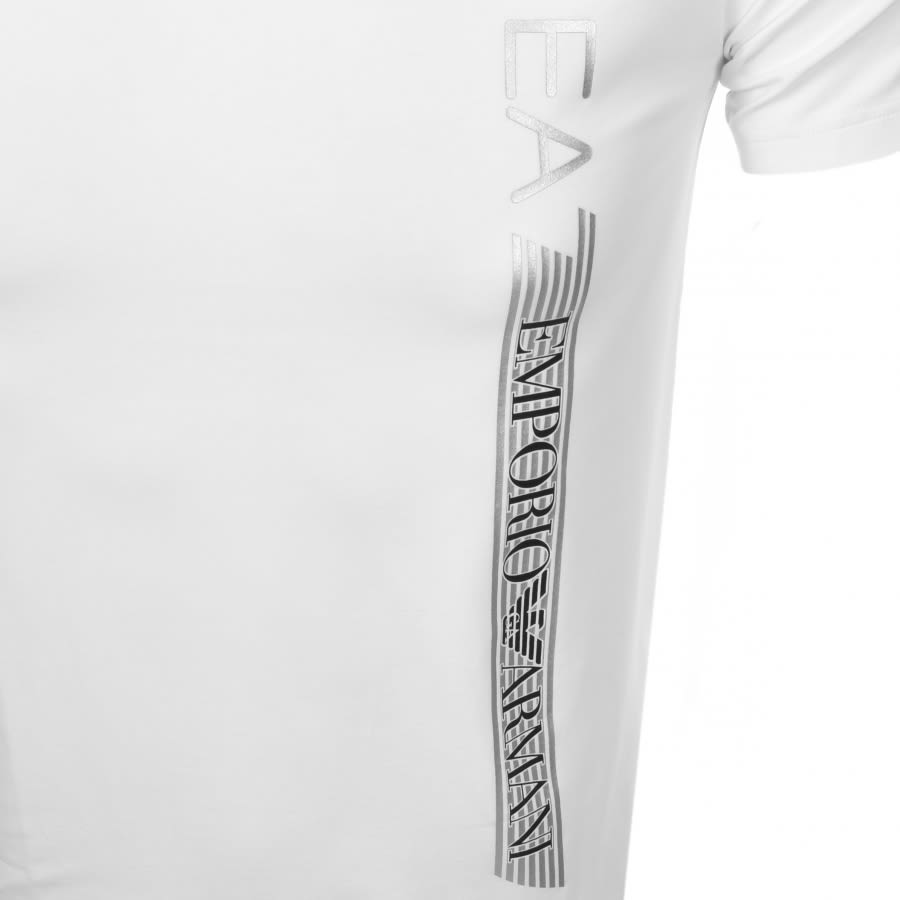 Alternative Image for ProductEA7 Emporio Armani Crew Neck Logo T Shirt White3